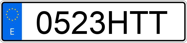 Numer rejestracyjny 0523HTT posiada SMART FORTWO COUPE