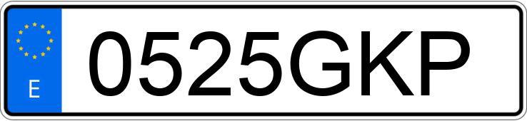 Numer rejestracyjny 0525GKP posiada BMW SERIE 1