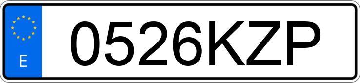 Numer rejestracyjny 0526KZP posiada PEUGEOT BOXER