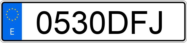 Numer rejestracyjny 0530DFJ posiada Suzuki V strom 650