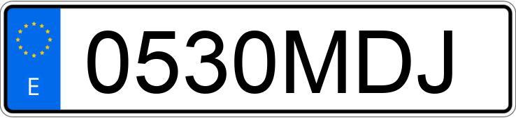 Numer rejestracyjny 0530MDJ posiada FORD MUSTANG MACH-E