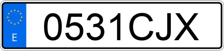 Numer rejestracyjny 0531CJX posiada BMW SERIE 5