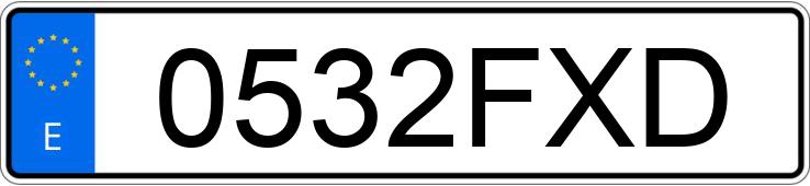 Numer rejestracyjny 0532FXD posiada BMW SERIE 3