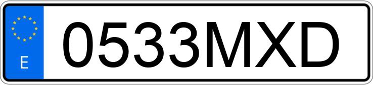 Numer rejestracyjny 0533MXD posiada SKODA KAMIQ