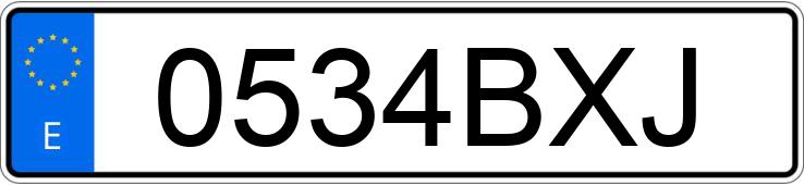 Numer rejestracyjny 0534BXJ posiada PEUGEOT 106