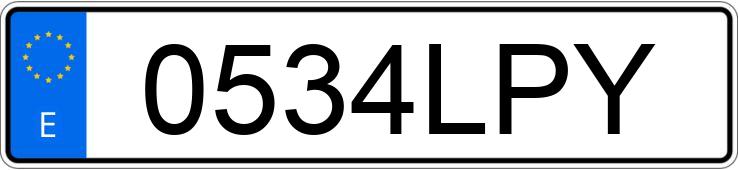 Numer rejestracyjny 0534LPY posiada TOYOTA C-HR