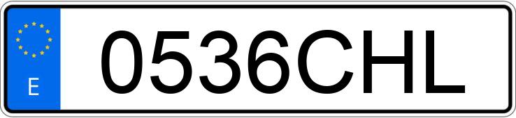 Numer rejestracyjny 0536CHL posiada NISSAN MICRA