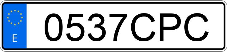 Die Registrierungsnummer 0537CPC hat IVECO DAILY