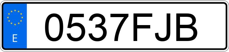 Numer rejestracyjny 0537FJB posiada PEUGEOT 307