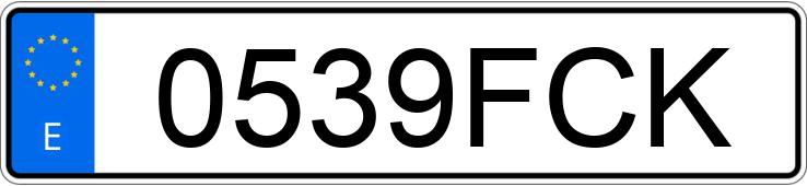 Numer rejestracyjny 0539FCK posiada BMW SERIE 3