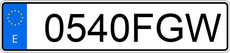 Numer rejestracyjny 0540FGW posiada FORD FOCUS Numer rejestracyjny 0540FGW posiada FORD FOCUS