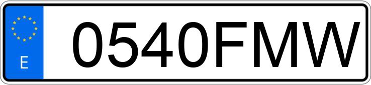 Pirat drogowy w pojeździe o numerach rejestracyjnych 0540FMW