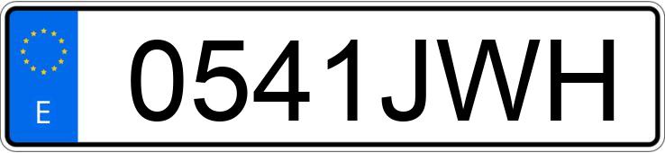 Numer rejestracyjny 0541JWH posiada RENAULT MASTER