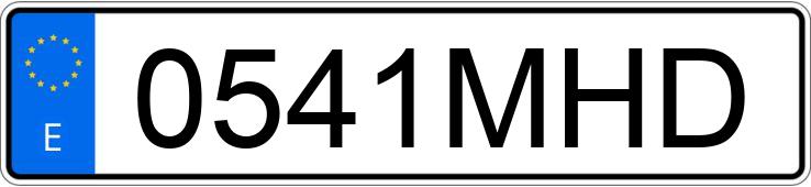 Numer rejestracyjny 0541MHD posiada MG ZS