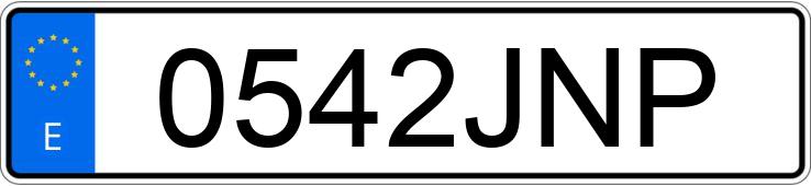 Numer rejestracyjny 0542JNP posiada BMW SERIE 7