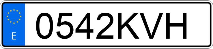 Numer rejestracyjny 0542KVH posiada TOYOTA C-HR