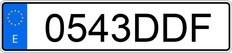 Numer rejestracyjny 0543DDF posiada OPEL CORSA