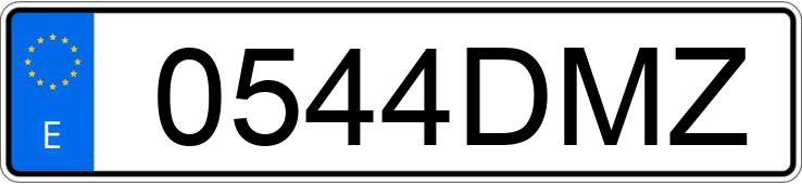 Registreringsnummeret 0544DMZ har BMW SERIE 3