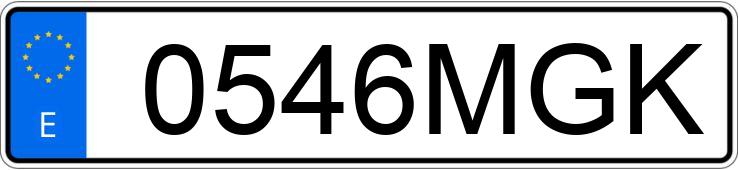 Numer rejestracyjny 0546MGK posiada RENAULT CLIO