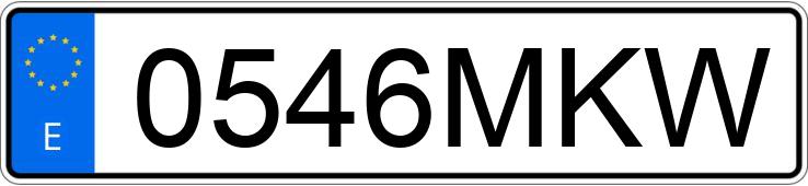 Numer rejestracyjny 0546MKW posiada AUDI A6