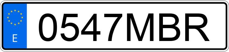 Numer rejestracyjny 0547MBR posiada TOYOTA PROACE