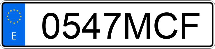 Numer rejestracyjny 0547MCF posiada SEAT ATECA