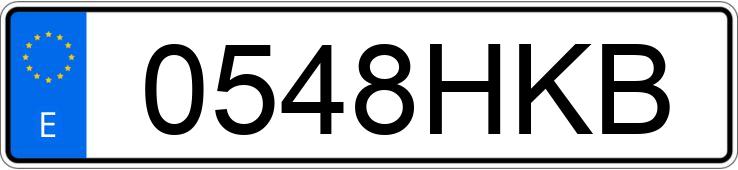 Numer rejestracyjny 0548HKB posiada BMW SERIE 3