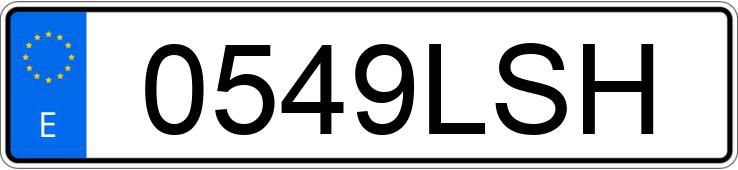 Numer rejestracyjny 0549LSH posiada MERCEDES E (213)