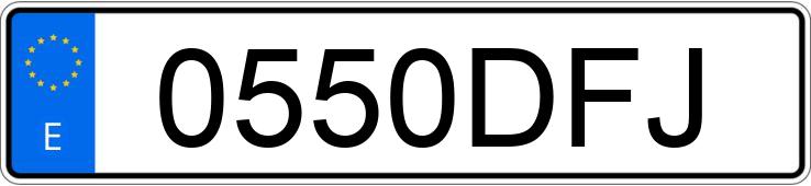 Numer rejestracyjny 0550DFJ posiada SEAT LEON Numer rejestracyjny 0550DFJ posiada SEAT LEON