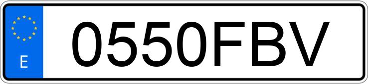 Numer rejestracyjny 0550FBV posiada MERCEDES E 290 (210)