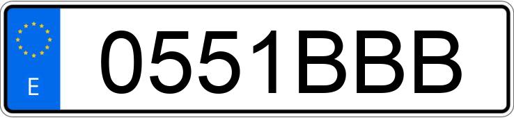 Numer rejestracyjny 0551BBB posiada PEUGEOT 309 GLD PROFIL Numer rejestracyjny 0551BBB posiada PEUGEOT 309 GLD PROFIL