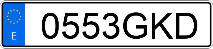 Numer rejestracyjny 0553GKD posiada BMW SERIE 1