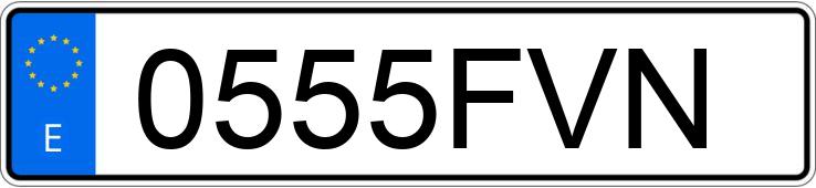 Numer rejestracyjny 0555FVN posiada HYUNDAI COUPE