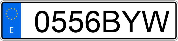 Numer rejestracyjny 0556BYW posiada MERCEDES SL (230)