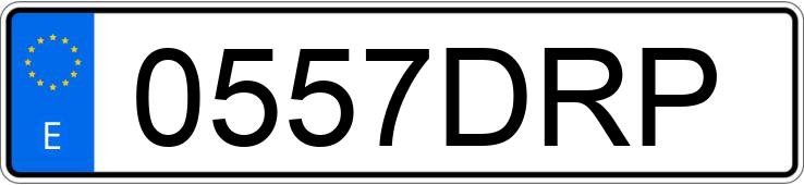 Numer rejestracyjny 0557DRP posiada HONDA @ 125