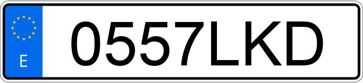 Numer rejestracyjny 0557LKD posiada MERCEDES E (212-207)