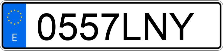 Numer rejestracyjny 0557LNY posiada SEAT IBIZA Numer rejestracyjny 0557LNY posiada SEAT IBIZA