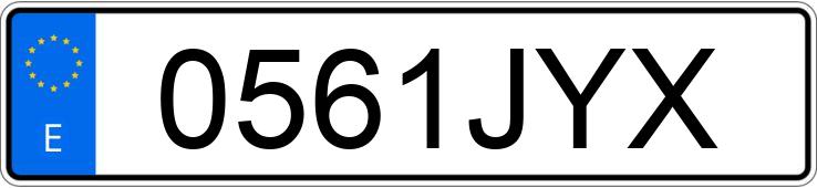 Numer rejestracyjny 0561JYX posiada HONDA S-WING 125