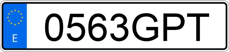 Numer rejestracyjny 0563GPT posiada VOLKSWAGEN PASSAT