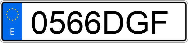 Numer rejestracyjny 0566DGF posiada MERCEDES C (203)