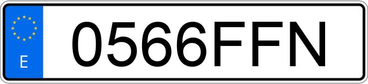 Numer rejestracyjny 0566FFN posiada BMW SERIE 3