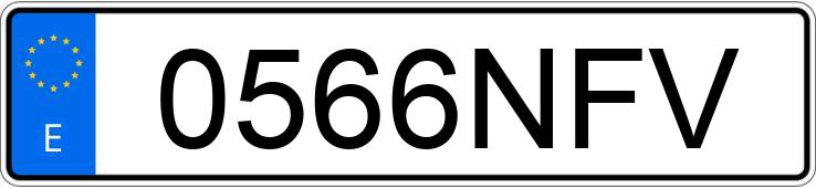 Numer rejestracyjny 0566NFV posiada SKODA FABIA