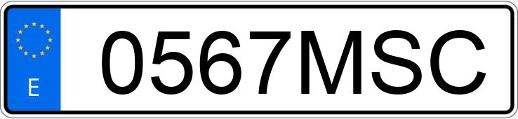 Numer rejestracyjny 0567MSC posiada HYUNDAI I10