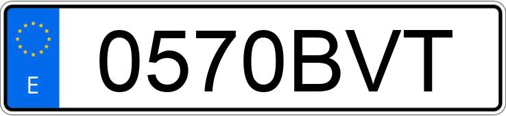 Numer rejestracyjny 0570BVT posiada SEAT TOLEDO