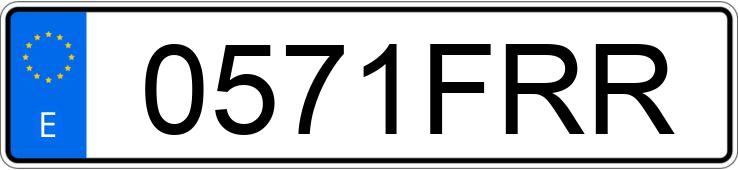 Numer rejestracyjny 0571FRR posiada SEAT IBIZA Numer rejestracyjny 0571FRR posiada SEAT IBIZA