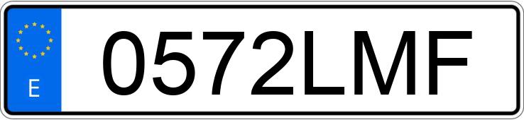 Numer rejestracyjny 0572LMF posiada TOYOTA COROLLA