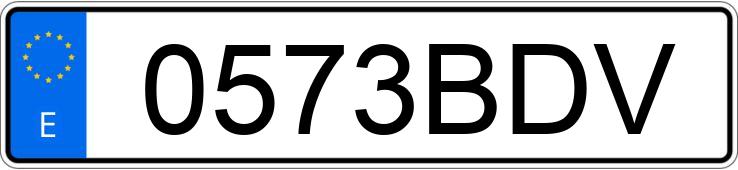 Numer rejestracyjny 0573BDV posiada RENAULT MEGANE