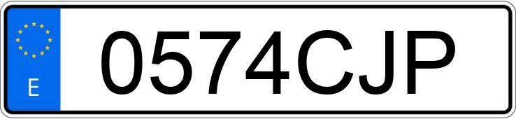 Numer rejestracyjny 0574CJP posiada OPEL ASTRA