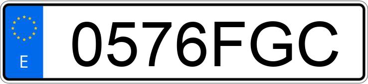 Numer rejestracyjny 0576FGC posiada MERCEDES C (203)