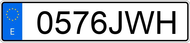 Numer rejestracyjny 0576JWH posiada FORD TOURNEO COURIER